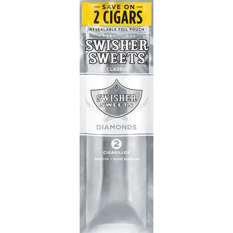 Crafted with smooth and mild tobaccos balanced with the perfect hint of sweetness. . Swisher diamond vs silver
